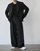 WIT SEMI OVERSIZE BLAZER BK 