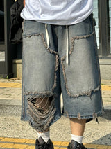Blue low vintage half pants 1C