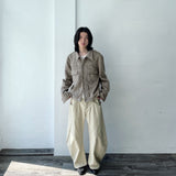Geometric Panel Rivet Curved pants
