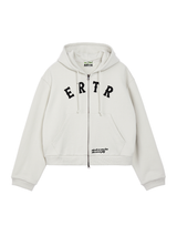 ERTRアップリケフーディジップアップ　オフホワイト