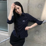 AVIAN CURVED SLIM FIT CHECK SHIRT