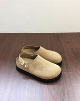 Suede Rivet Mules (2color)