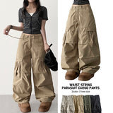 Waist String パラシュートカーゴワイドパンツ