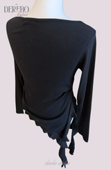 Side Shirring Lady Long Sleeve T-shirt