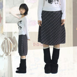 More cross checkered skirt