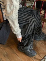 サリニストライプバンディングパンツ