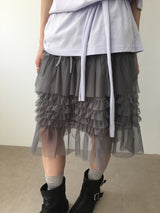 Verde chiffon skirt (3color)