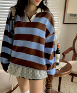 Bold Stripe Collar Knit