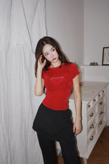 レッドダイヤモンドスリム半袖Tシャツ 2