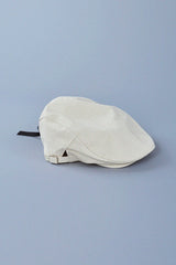 RIBBON HUNTING CAP / IVORY