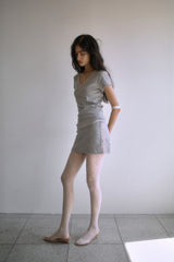 26SS★ レーストリムVネックTシャツ
