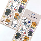 【1+1 SET】  レッツ ゴー トラベル ステッカー