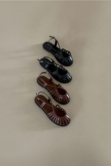 MAREN FISHERMAN SANDALS (BROWN, BLACK 2COLORS!)