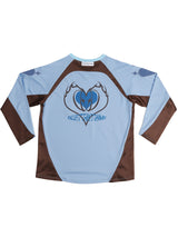 HEART SPORTS FOOTBALL JERSEY T(SKY BLUE)