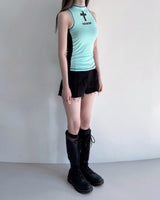 Cross Sleeveless Top (Mint)