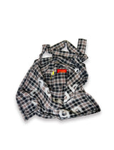 000 Design Check Tie Bag / Black