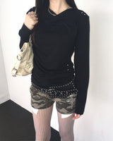 Cross pocket shorts