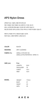 AP3 Nylon Dress Black