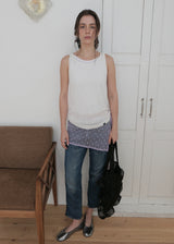 Floral Mesh Lace Wrap Skirt_Purple