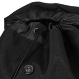 FLAP STRING BACKPACK / BLACK