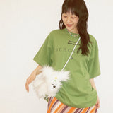 ブラックリストレタリングショートTシャツ (Green)