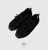 Double Ribbon Satin Flat Sneakers (2color)
