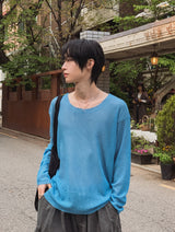 Lea Cut-Off Boat Neck Knit