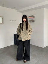 Lunen Washing Wide Denim Pants
