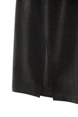 Corduroy skirt (Black)