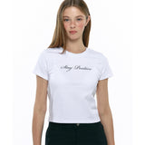 ステイポジティブTシャツ White