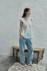 Bird button blouse