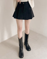 Pleated mini skirt