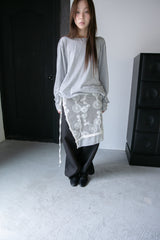 flower layered wrap skirt(2colors)