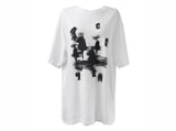 [unisex] アルクディオーバーフィットプリンティング半袖Tシャツ (2color)