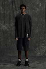 Graffitionmind Graffiti LS Pigment T-shirt (Charcoal)