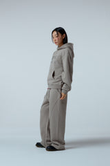 Side surfboard damage washing sweat pants (ash grey)