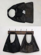 ヴィンテージポケットレオパードファーショルダーバッグ