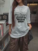 ドリーミングプリンティングオーバー半袖Tシャツ