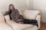 Hoodie fur jumper (Charcoal)