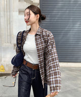 Easy check shirt - bl