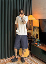 Bermuda Carpenter Semi-Banded Denim 2COLOR