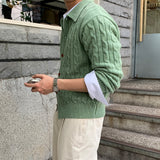 LMN ルネルスプリングケーブルカラーニットカーディガン (4 colors)