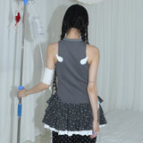 Angel Tiered Dress - CHARCOAL STAR