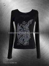 コエグジスタンス グラフィック レタリング Tシャツ (black)