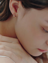 26SS★ H Edition Silver Rainy One-Touch Earrings