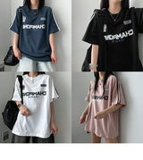 Brring ラグラントラックライン半袖Tシャツ