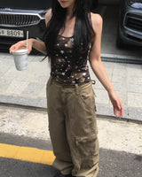 Brown Y2K cargo pants