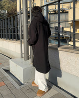 サンドウール ステディ ダッフルコート (Khaki)