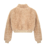 Muffin Curl Fleece High Neck Jumper 233667777