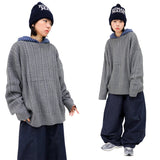 Oversized Cable-Knit Wool Sweater